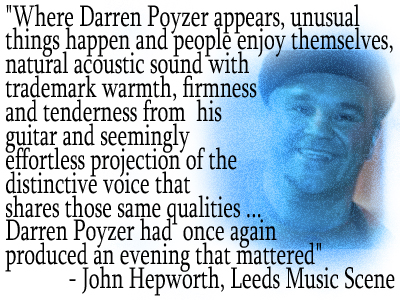 Darren Poyzer @ World Cafe, Bradford, courtesy of Andrew Rainbow